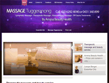 Tablet Screenshot of massagetuggeranong.com.au